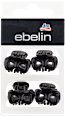 Haarklammer-Set klein schwarz ebelin