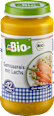 Kindermenü Gemüsereis mit Lachs ab dem 12. Monat dmBio