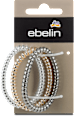 Spiral Haargummi Mittel - Silber/Gold/Anthrazit ebelin