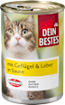 Nassfutter für Katzen mit Geflügel & Leber, in Sauce Dein Bestes