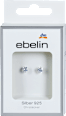 Glitzersteinchen Ohrstecker Silber 925 (1 Paar) ebelin