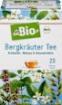 Kräuter-Tee, Bergkräuter (20x1,75g) dmBio
