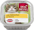 Hrană umedă pentru pisici in sos cu aromă de pui Dein Bestes