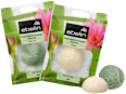 ebelin Konjac Gesichtsreinigungs-Schwamm grüner Tee / Kollagen ebelin