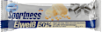 Eiweiß-Riegel 50%, Crispy-White-Chocolate-Geschmack, mit weißer Schokolade überzogen Sportness