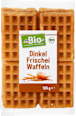 Waffeln, Dinkel Frischeiwaffeln dmBio