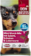 Mini kolbász-mix kutyáknak szalámival, sonkával és kenőmájassal Dein Bestes