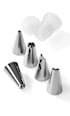 Edelstahl-Spritztüllen-Set, 5 Stück + Adapter Profissimo