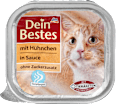 Nassfutter für Katzen mit Hühnchen, in Sauce Dein Bestes
