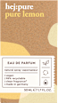 Eau de parfum pure lemon hej:pure