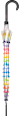 Дълъг автоматичен чадър, прозрачен с десен на ивички United Colors of Benetton