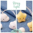 Lichterkette String Light Star lumilu