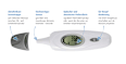 Fieberthermometer Infrarot Skin Temp 3 in 1 für Ohr und Schläfe Reer