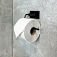 Toilettenpapierhalter aus Metall, schwarz/matt Soapland