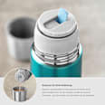 Isolierflasche Edelstahl Colour, 500 ml pazifikblau Reer
