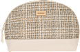 Kulturbeutel beige groß mit Cottonmuster manòu