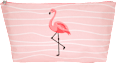 Kulturbeutel pink mit Flamingomotiv manòu