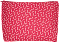Kulturbeutel pinkt mit rosa Muster manòu