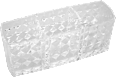 Organizer aus Acryl mit 3 Fächern, transparent Soapland