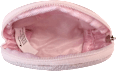 Kosmetiktasche rosa schimmernd in Reptillederoptik manòu