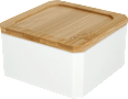Organizer PS mit Bambusdeckel weiß Soapland