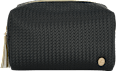 Kosmetiktasche schwarz Flechtoptik manòu