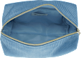 Kosmetiktasche Cordoptik hellblau "waves" Soapland