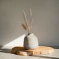 Keramikvase, creme-beige Soapland