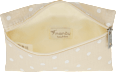 Kosmetiktasche beige mit Punkte Soapland