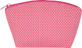Kosmetiktasche pink mit Punkte  Soapland