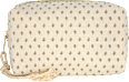 Kosmetiktasche beige braun mit Paisleymuster keine Marke