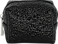 Kosmetiktasche schwarz in Crinkle-Optik manòu