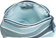Kosmetiktasche blau grün weiß gemustert keine Marke