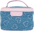 Kossmetikkoffer Jeans mit rosa Herzen "Lovely Things" Soapland