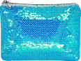 Kosmetiktasche blau mit Pailetten  manòu