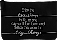 Kosmetiktasche "Enjoy the little things" schwarz Soapland