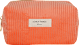 Kosmetiktasche orange mit Kord-Muster manòu