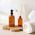 Seifenspender aus Glas, braun Soapland