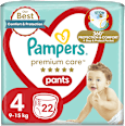 Pieluchomajtki Premium Care rozmiar 4, 9-15 kg Pampers