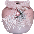 Kerzenhalter aus Glas, rosa metallic (11 cm) Dekorieren & Einrichten