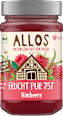 Fruchtaufstrich, Frucht Pur Himbeere 75% Frucht ALLOS