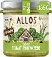 Brotaufstrich Hof-Gemüse Sabines Spinat Pinienkerne ALLOS