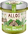 Brotaufstrich Hof-Gemüse Sabines Spinat Pinienkerne ALLOS