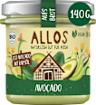 Brotaufstrich aufs Brot Avocado ALLOS