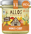 Brotaufstrich aufs Brot Mango Curry ALLOS