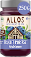 Fruchtaufstrich, Frucht Pur Heidelbeere 75% Frucht ALLOS