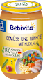 Menü Gemüse und Hühnchen mit Nudeln Bebivita