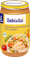 Menü Gemüse und Hühnchen mit Nudeln, ab dem 12. Monat Bebivita