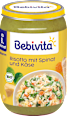 Menü Risotto mit Spinat und Käse, ab dem 8. Monat Bebivita