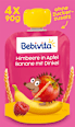 Quetschie Himbeere Banane in Apfel mit Dinkel, ab 1 Jahr (4x90 g) Bebivita